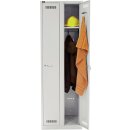 Garderobenschrank LIGHT 2 Abteile 300, Farbe lichtgrau,...