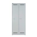 Garderobenschrank LIGHT 2 Abteile 400, Farbe lichtgrau,...
