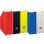 Stehsammler A4 weiß Pappe extra breit, Rückenbreite 10,5cm