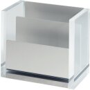 Zettelbox MAULacro, 2 Fächer, Acryl/Alu, Maße:...
