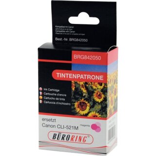 Tintenpatrone magenta, ersetzt Canon CLI-521M, Inhalt: 10,5 ml