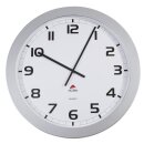 Wanduhr Ø 600 cm, Quarzwerk, Glaslinse, 2 schwarze...