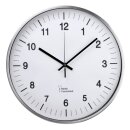 DCF-Funkwanduhr, AG340, silber, Durchmesser: 34 cm