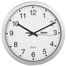 Wanduhr, CWA100, silber / weiß, Durchmesser: 30 cm