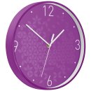 Wanduhr WOW violett, Ø 30 cm, Quarzlaufwerk, 3...