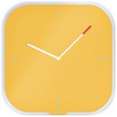Leitz Cosy Wanduhr aus Glas, gelb, Quartzlaufwerk, 4 mm...