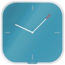 Leitz Cosy Wanduhr aus Glas, blau, Quartzlaufwerk, 4 mm...