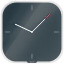 Leitz Cosy Wanduhr aus Glas, grau, Quartzlaufwerk, 4 mm...