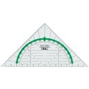 Geodreieck 16 cm Green Line, glasklar, grün hinterlegt